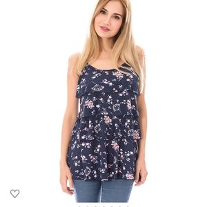 🤰Nursing Tank layered Ruffles